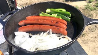 Best Hot Dog Recipe in the world in a skillet 🌭🥩🥓