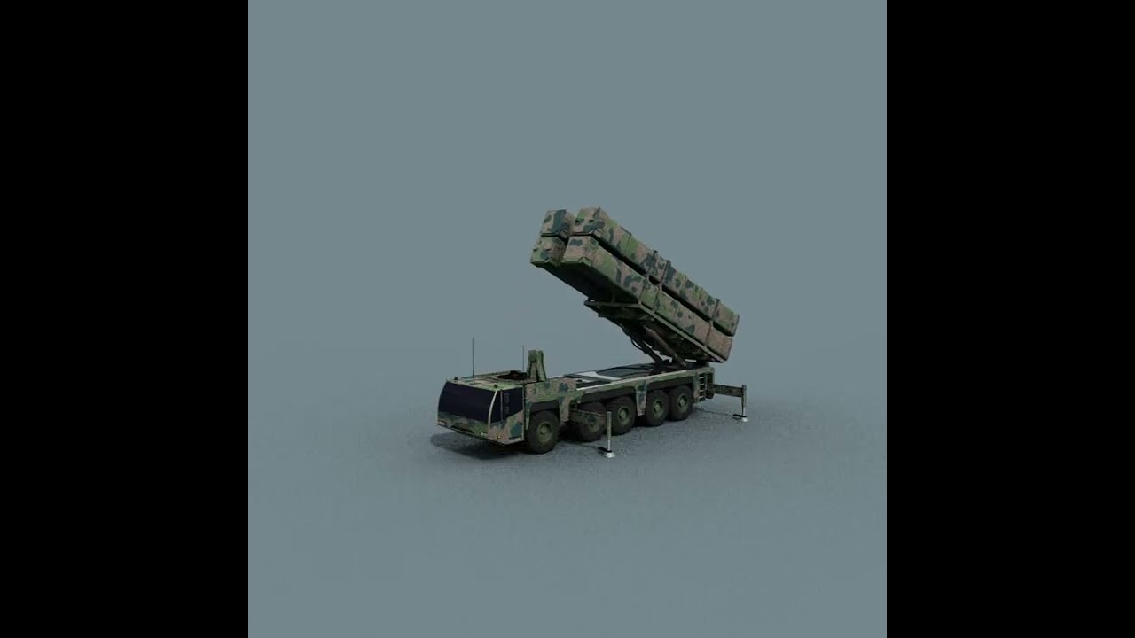 Missile Launcher - animated 3D Model
