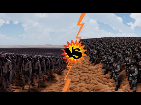 1 Million Zombies vs 20.000 Modern Soldiers | UEBS 2 | Ultimate Epic Battle Simulator 2
