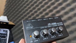 Video thumbnail for Behringer micromix MX400 by Suradi Ana