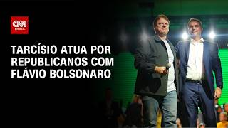Vídeo: Tarcísio atua por aliança entre Republicanos e Flávio Bolsonaro | CNN 360°