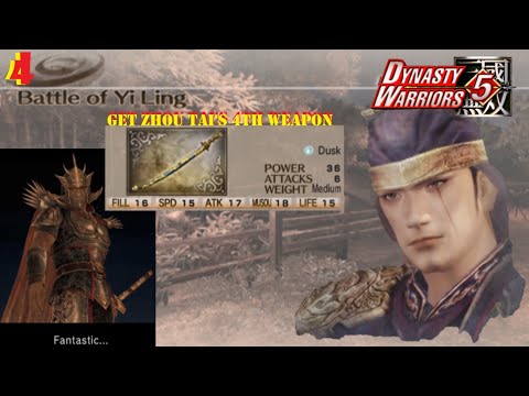 Zhou Tai's Story #4 , Get 4th Weapon , Battle of Yi Ling , Dynasty Warriors 5 Walkthrough