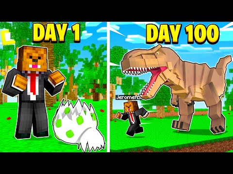 I Survived 100 Days In Jurrasicraft Minecraft (Here's What Happened)