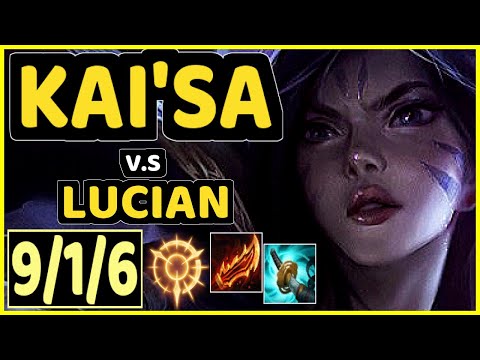 TITAN (KAI'SA) vs LUCIAN - 9/1/6 KDA BOTTOM ADC CHALLENGER GAMEPLAY - BR