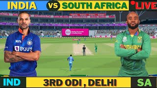 🔴Live: IND Vs SA 3rd ODI Delhi | India Vs South Africa | Live Match Score and commentary