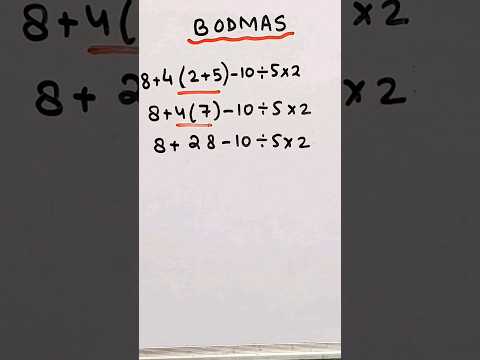 What is BODMAS Rule #shortsvideo #shorts #bracket #maths #mathematics