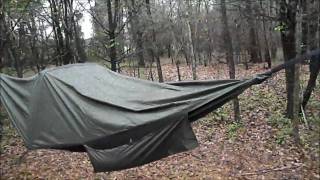 preview picture of video 'Hammock Bivy by Ajillis fails raintest'