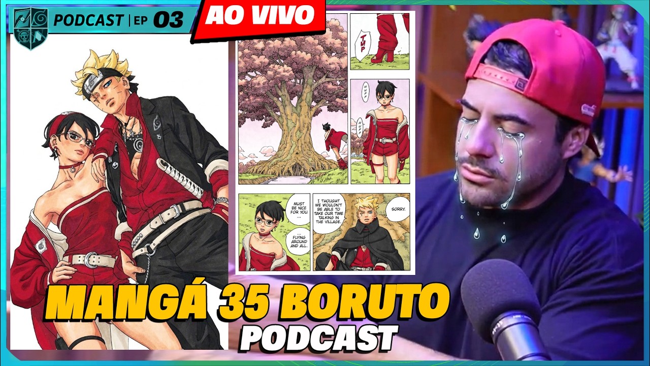 AO VIVO - MANGÁ 35 BORUTO TWO BLUE VORTEX! INSANO!!! - FRED ANIMES PODCAST #3