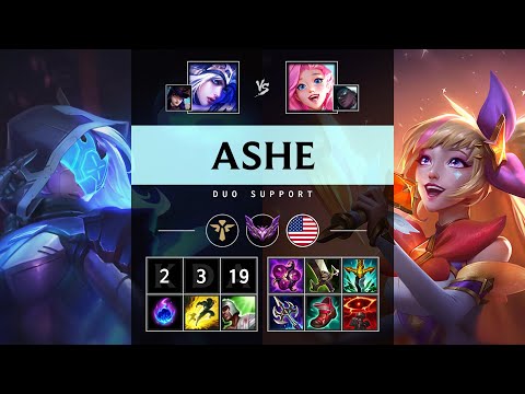 Ashe Support vs Seraphine - NA Master Patch 14.24