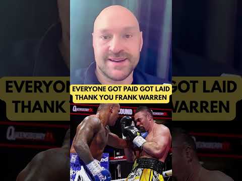 Tyson Fury thoughts on Wardley stopping Parker. #shorts #trending #youtubeshorts #ytshorts