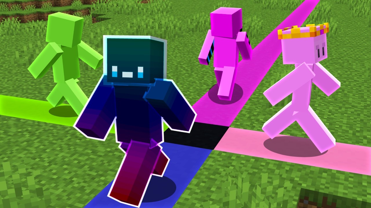 I Locked 4 YouTubers In Different Directions In Minecraft