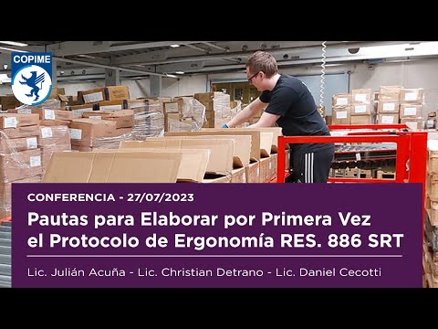 PAUTAS PARA ELABORAR POR PRIMERA VEZ EL PROTOCOLO DE ERGONOMÍA RES. 886 SRT