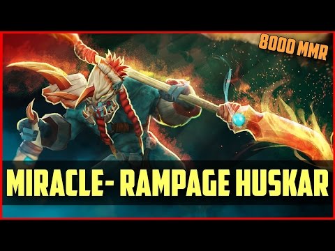 OG.Miracle- Rampage Huskar DOTA 2 gameplay