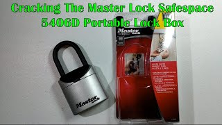 Cracking the Master Lock Safespace 5406D Portable Lock Box