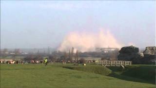 preview picture of video 'Richborough power station towers demolition by controlled explosion.wmv'