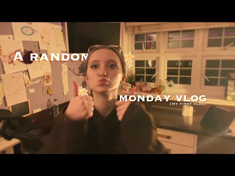 a random Monday vlog !! || vlog + ice skating + studying !! 💗💗 [first vlog]