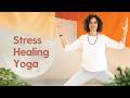 Yoga Stretch For Stress Relief Balance Pitta Dosha Step By Step Moon Salutation
