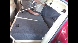 How to Fold Down a Ford Tarus Rear Split seats 2010 to Present