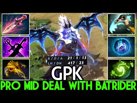 GPK [Queen of Pain] Top Pro Mid Deal with Master Batrider Dota 2