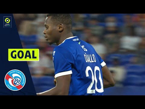 Goal Habib DIALLO (90' +7 pen - RCSA) OLYMPIQUE LYONNAIS - RC STRASBOURG ALSACE (3-1) 21/22