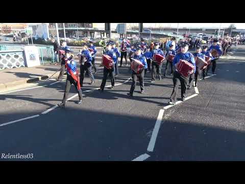 Legananny Accordion Band (No.2) @ UDR2 Memorial Parade ~ Belfast ~ 24/02/24 (4K)