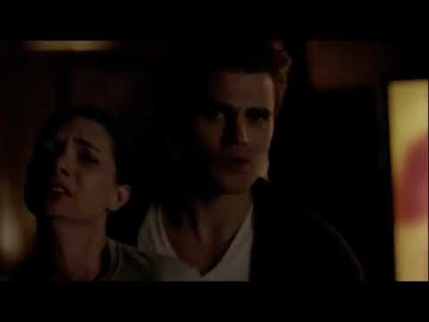 6x17 Stefan makes Caroline lose control (+ Steroline makeout)
