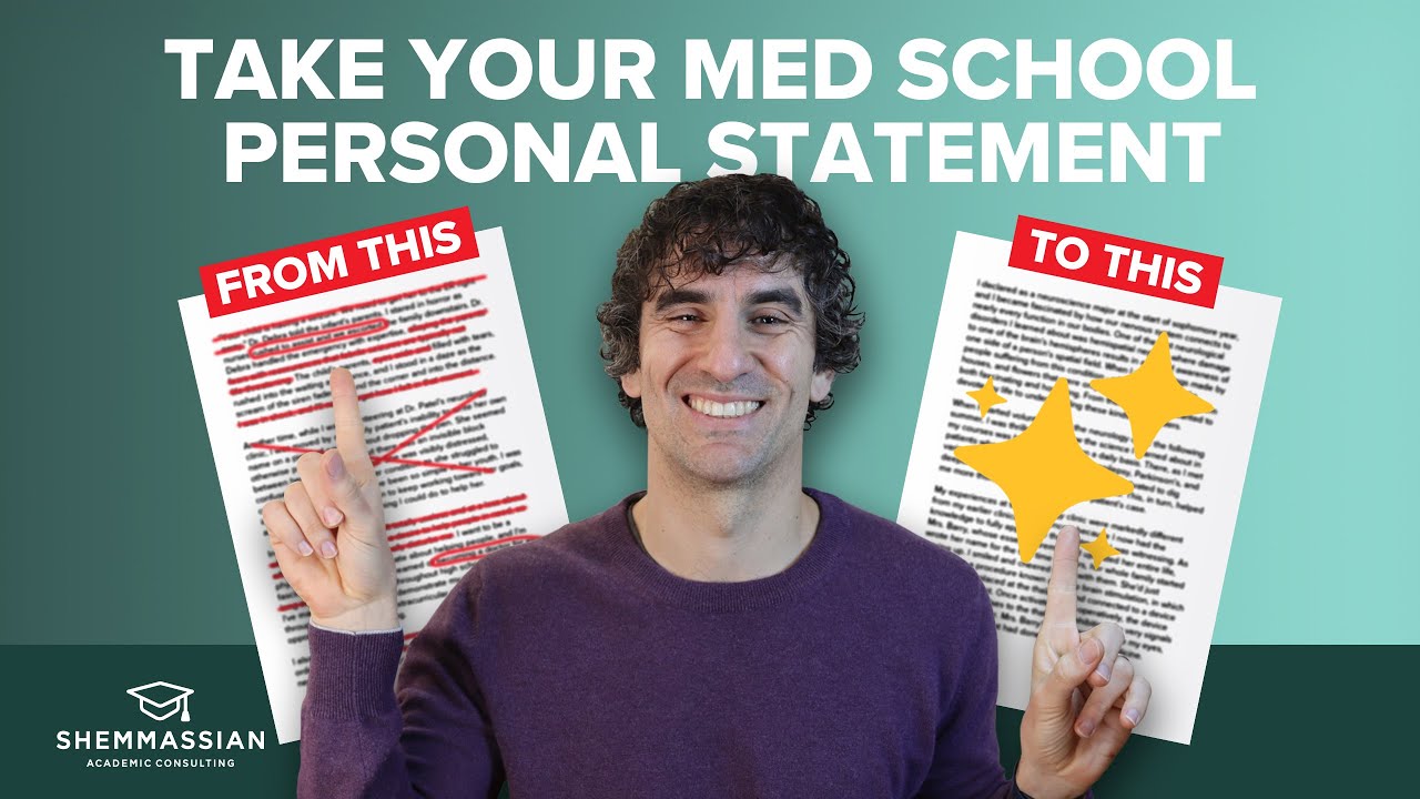 Watch Me Take This Mediocre Med School Personal Statement & Make It Memorable