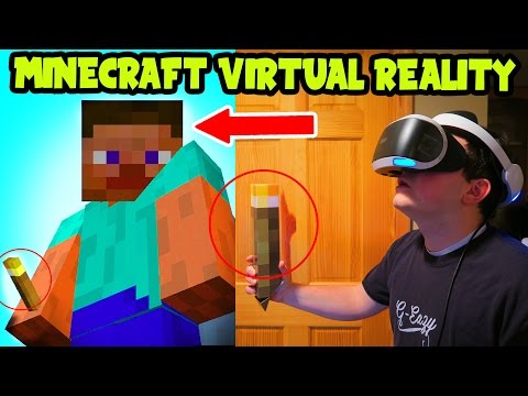 TrueTriz - Minecraft PS4 VR Gameplay // Minecraft VIRTUAL REALITY Gameplay (Minecraft PSVR Gameplay)