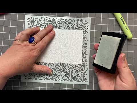 Rich and Elegant with @LaviniaStampsVideos  and stencils.