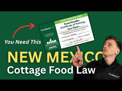 New Mexico Cottage Food Law | Food Handler Card Required?