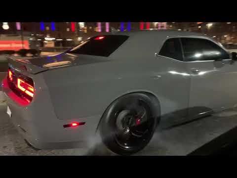 Sick Dodge Hellcat burnout and launch