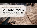 Quickly Create Fantasy Maps In Procreate Map Effects Fantasy Map Builder