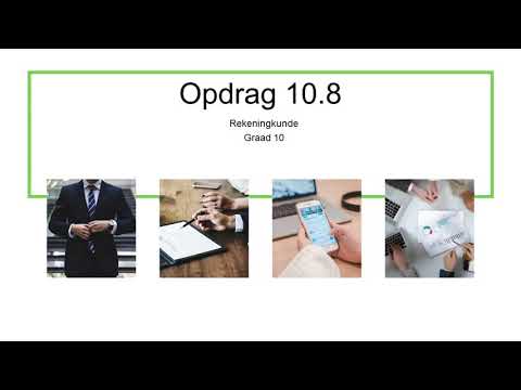 Gr 10 Rek Opdrag 10.8 - Tanya Nel