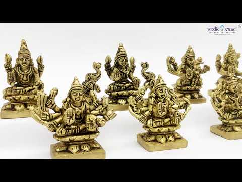 Ashtalakshmi Idols Eight forms of Goddess Mahalakshmi video