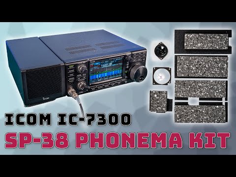 Icom IC-7300 📱 SP-38 Tischlautsprecher + Phonema PHITS Umbaukit