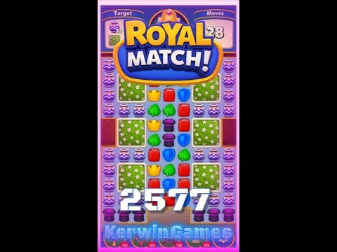 Royal Match Level 2577 - No Boosters Gameplay