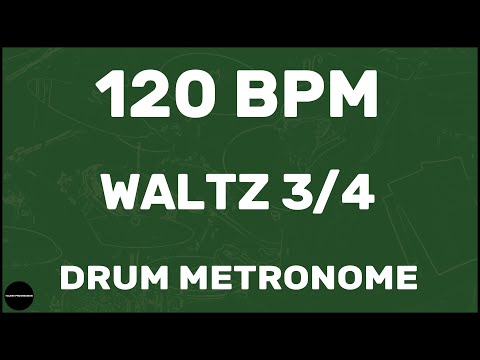 Waltz 3/4 | Drum Metronome Loop | 120 BPM