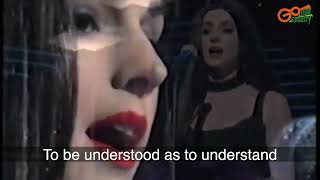 R.I.P. Sinéad O’Connor performs the hymn ‘Make Me a Channel of Your Peace’.