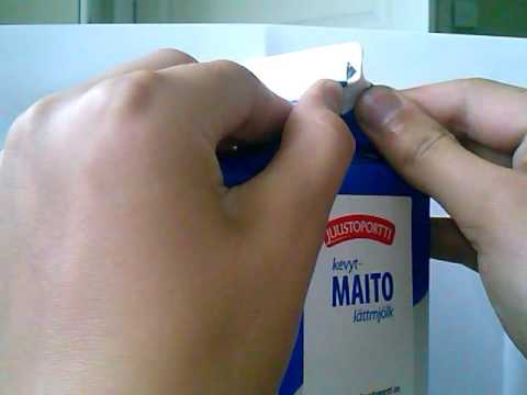 how to open milk carton?