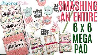 EVERYTHING I MADE with a 6x6 MEGA PAD (48 Sheets) using Flower Market Paper Collection by Echo Park