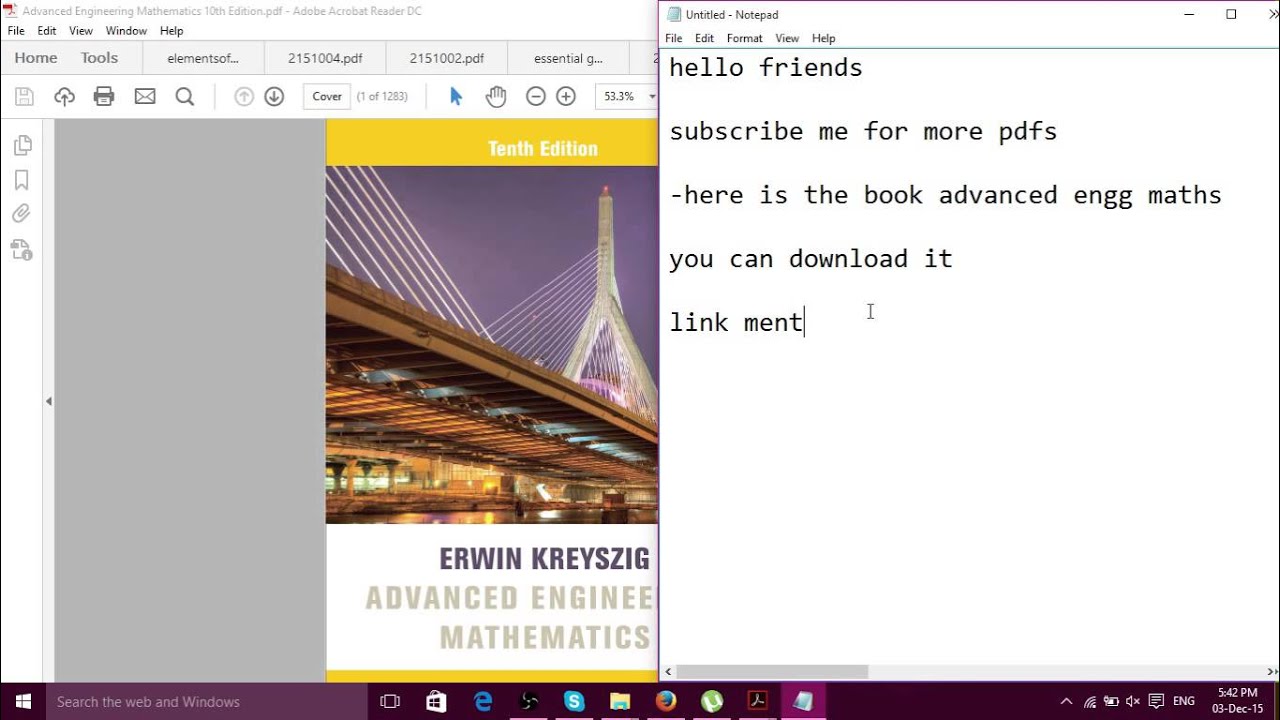Advanced Engineering Mathematics Erwin Kreyszig Tenth Edition Pdf