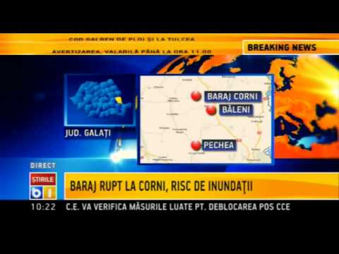 Baraj rupt de viitori in localitatea Corni, judetul Galati