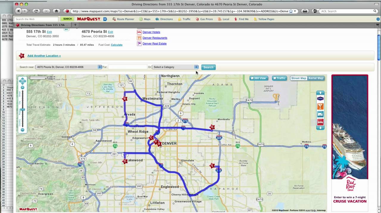 How to -- MapQuest Route Planner