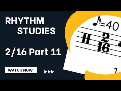 EP0158 - 2/16 Rhythm reading practice without ties or rests (Part 11) - clap and count rhythms