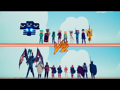DARK SOULS TEAM vs MINECRAFT TEAM - Totally Accurate Battle Simulator | TABS