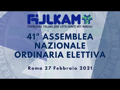 41ª Assemblea Nazionale Ordinaria Elettiva Fijlkam