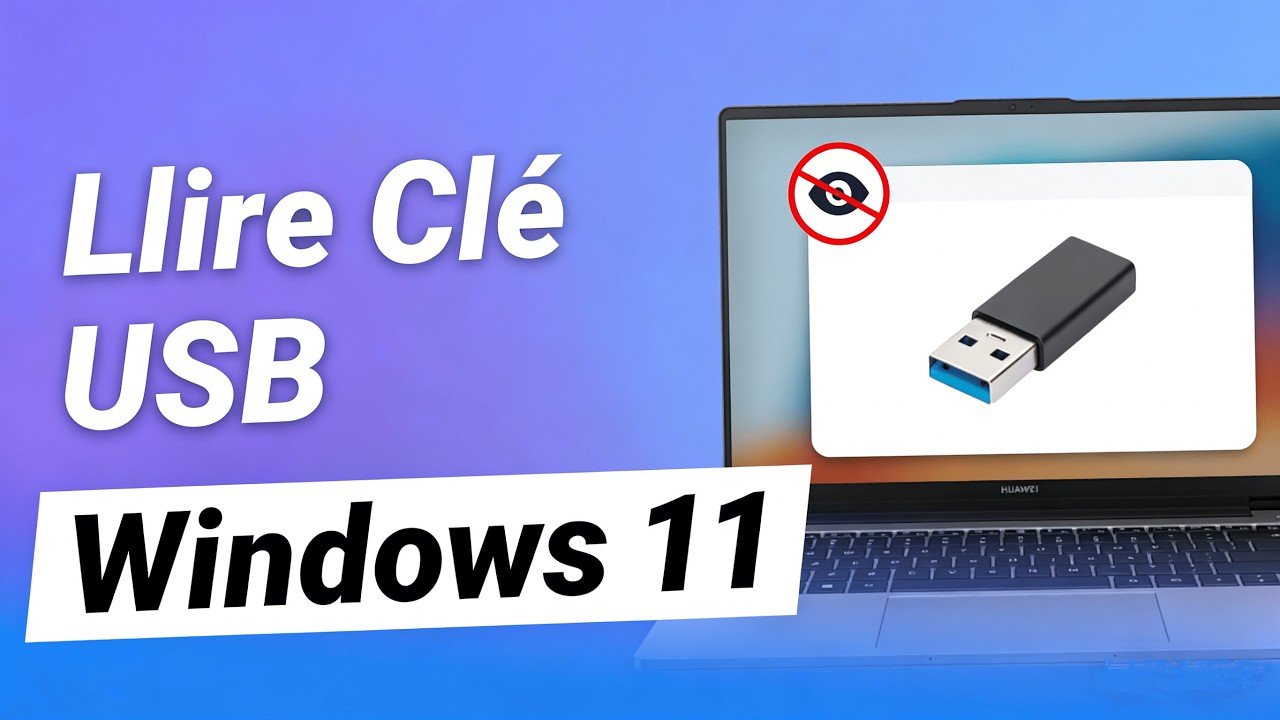 lire ou ouvrir une clé USB qui ne s'affiche pas