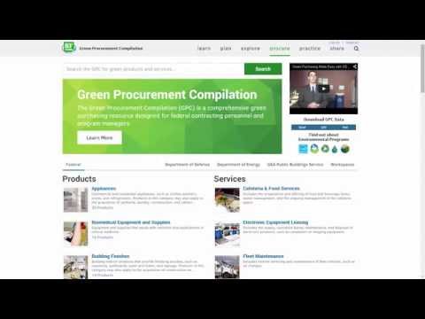GSAのグリーン調達コンピレーションでグリーン購入を簡単に (Green Purchasing Made Easy with GSA's Green Procurement Compilation)