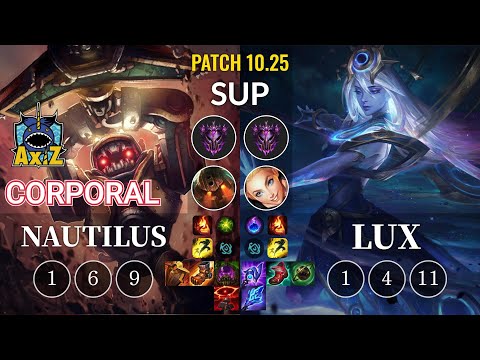 AXIZ Corporal Nautilus vs Lux Sup - KR Patch 10.25