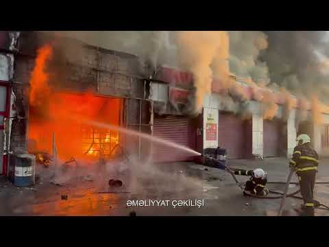 Abşeron rayonunda yanacaqdoldurma məntəqəsinin ərazisində baş vermiş yanğın söndürülüb